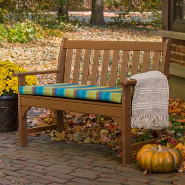 POLYWOOD Vineyard 48-Inch Bench - Teak